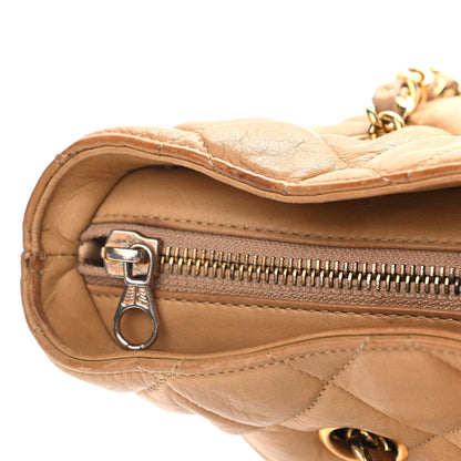 Chanel Lambskin Quilted Shopper Tote Beige 15 of 18