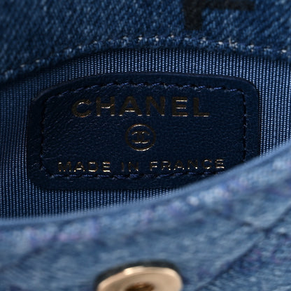 Chanel Denim Quilted Denim Mood Belt Bag Blue Multicolor 6 of 10