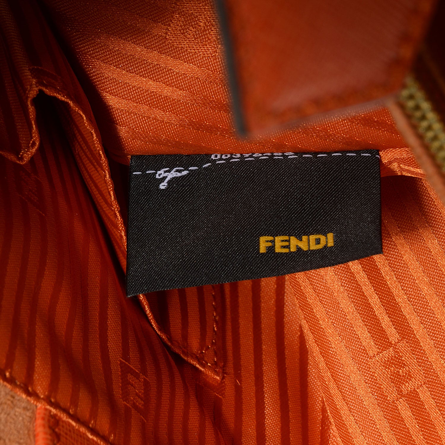 Fendi Vitello Elite Regular 2Jours Tote Arancio 11 of 12