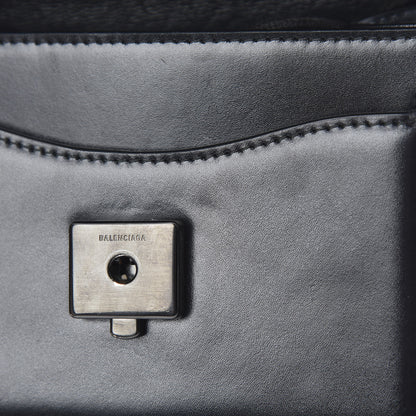 Balenciaga Box Calfskin Monochrome XS Sharp Top Handle Bag Black 13 of 13