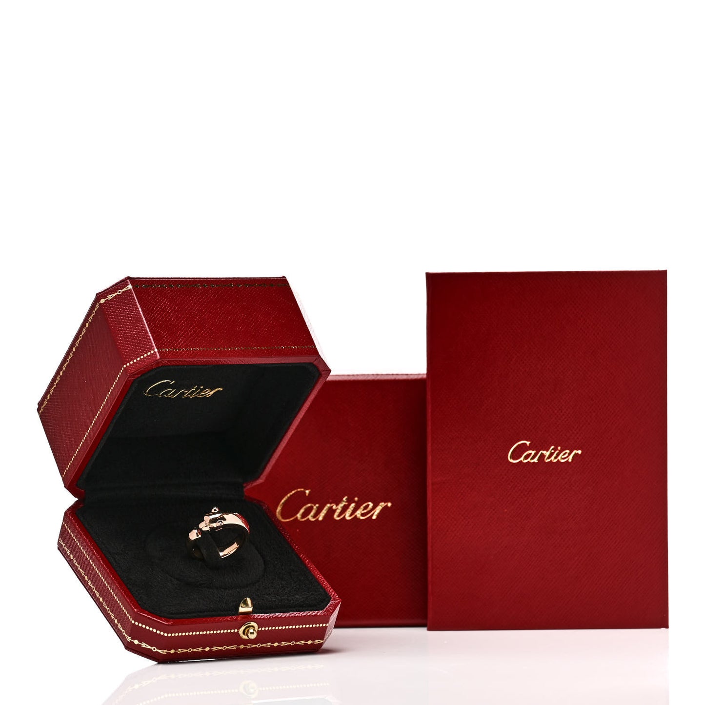 18K Pink Gold Tsavorite Black Onyx Panthere De Cartier Ring 52 6