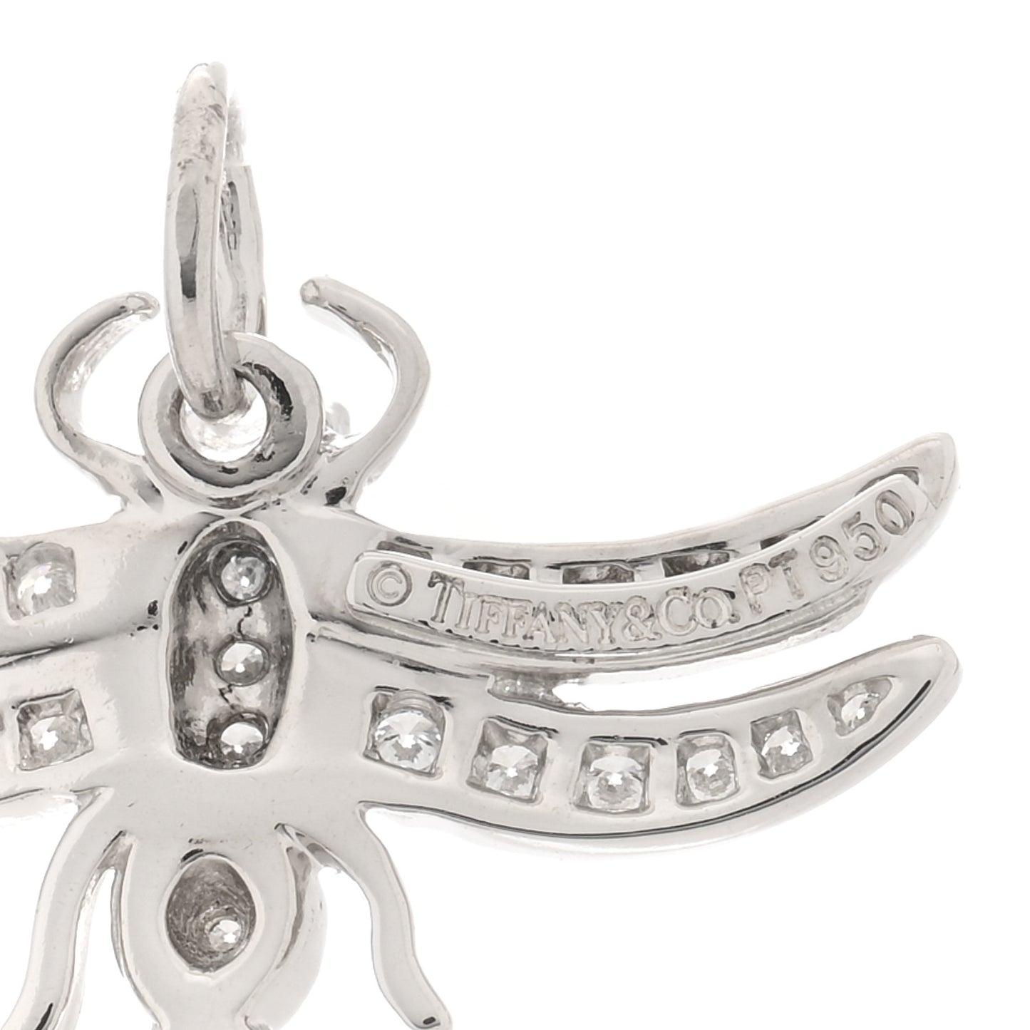 Platinum Diamond Dragonfly Pendant