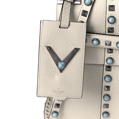 Valentino Garavani Grainy Calfskin My Rockstud Rolling Frame Bag Light Ivory 7 of 12