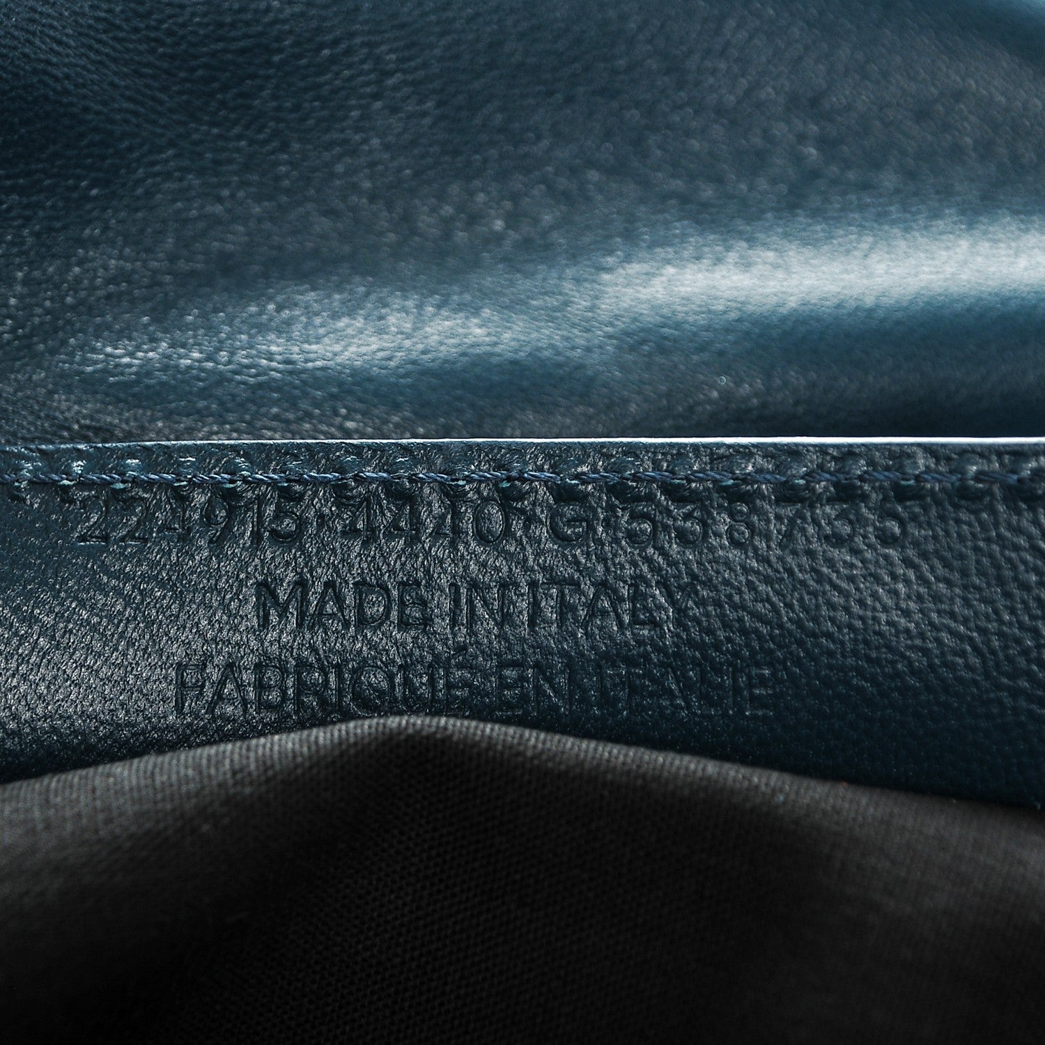 Balenciaga Chevre Silver Metallic Edge Hardware Envelope Clutch Bleu Nuit 7 of 7