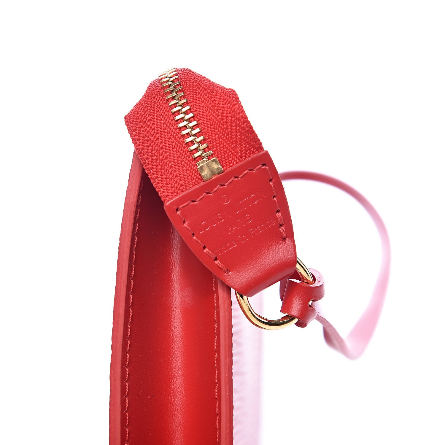Louis Vuitton Epi Pochette Accessories 24 Castillan Red 7 of 9