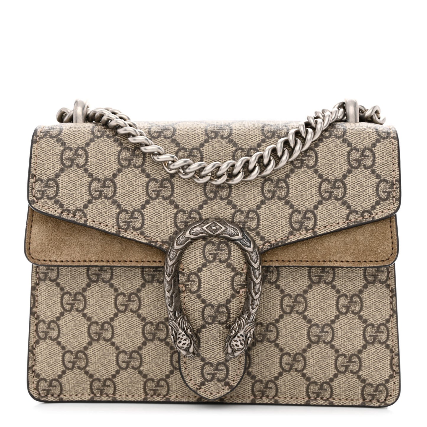 GG Supreme Monogram Mini Dionysus Shoulder Bag Taupe