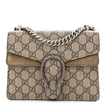 Gucci GG Supreme Monogram Mini Dionysus Shoulder Bag Taupe 1 of 10