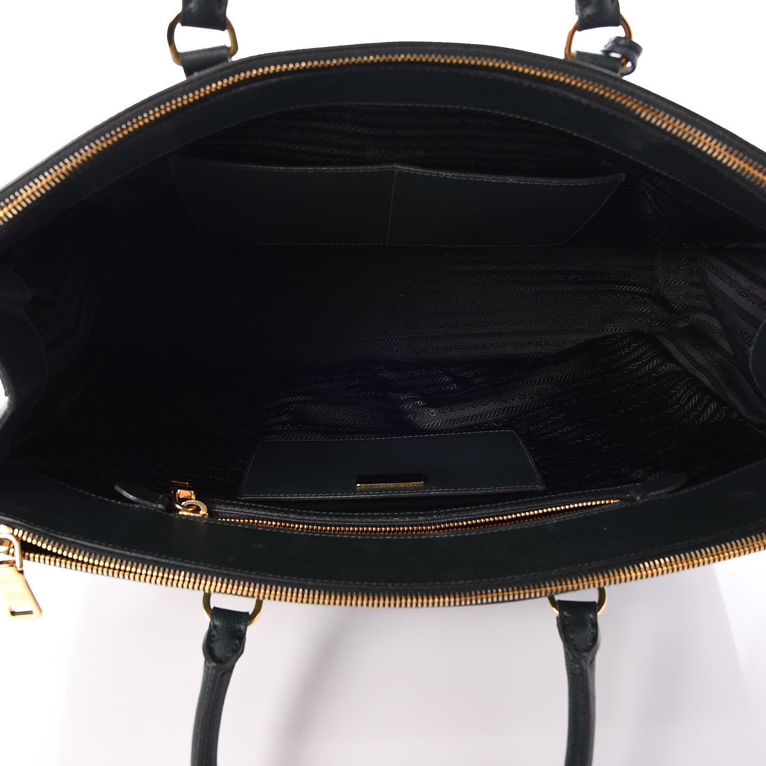 Prada Saffiano Lux Extra Large Galleria Double Zip Tote Smeraldo 5 of 9