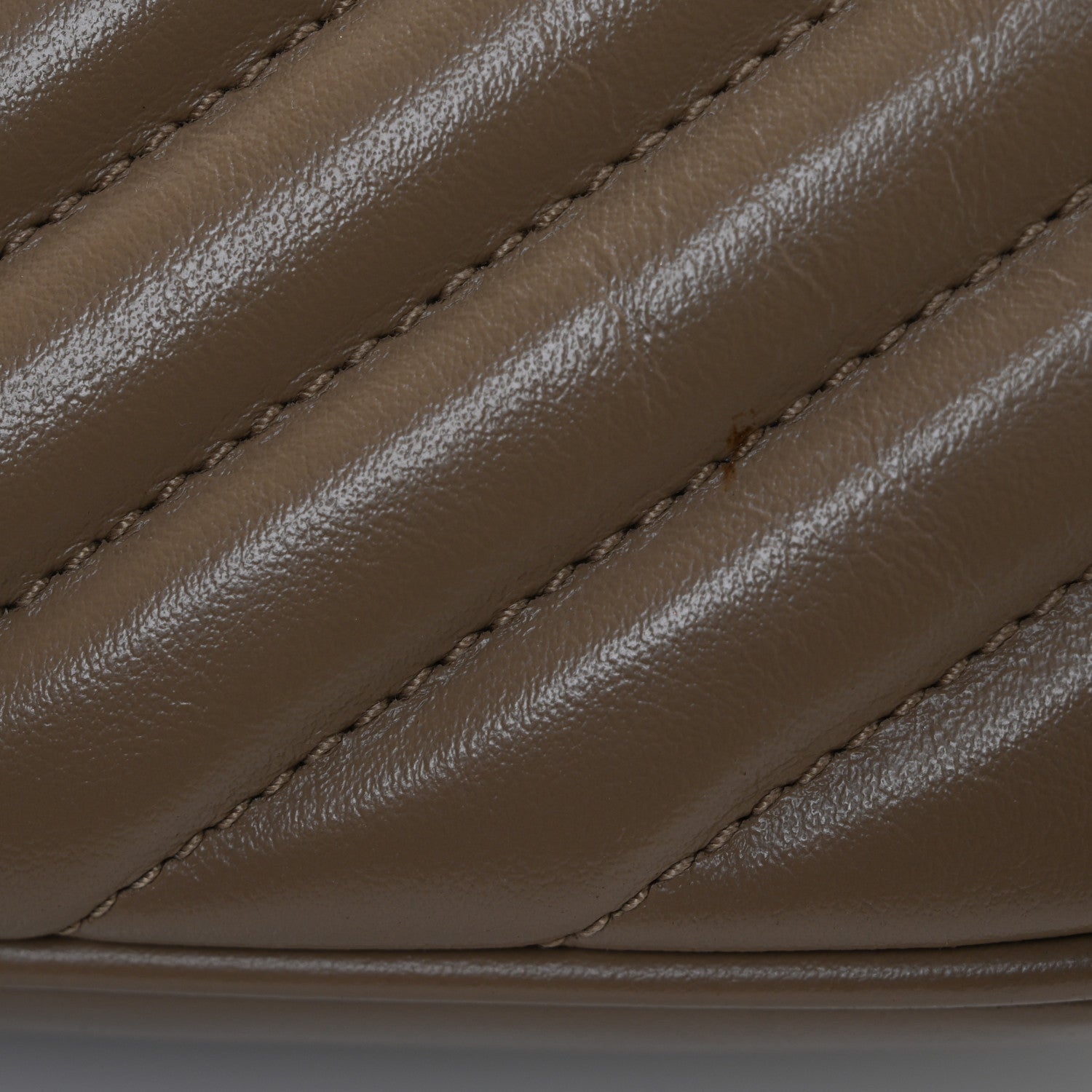 Saint Laurent Calfskin Matelasse Monogram Lou Camera Bag Taupe 13 of 15