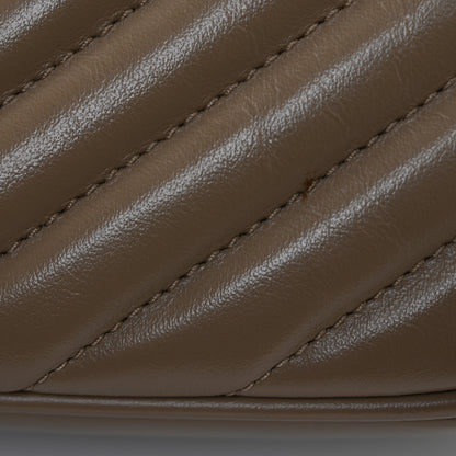 Saint Laurent Calfskin Matelasse Monogram Lou Camera Bag Taupe 13 of 15