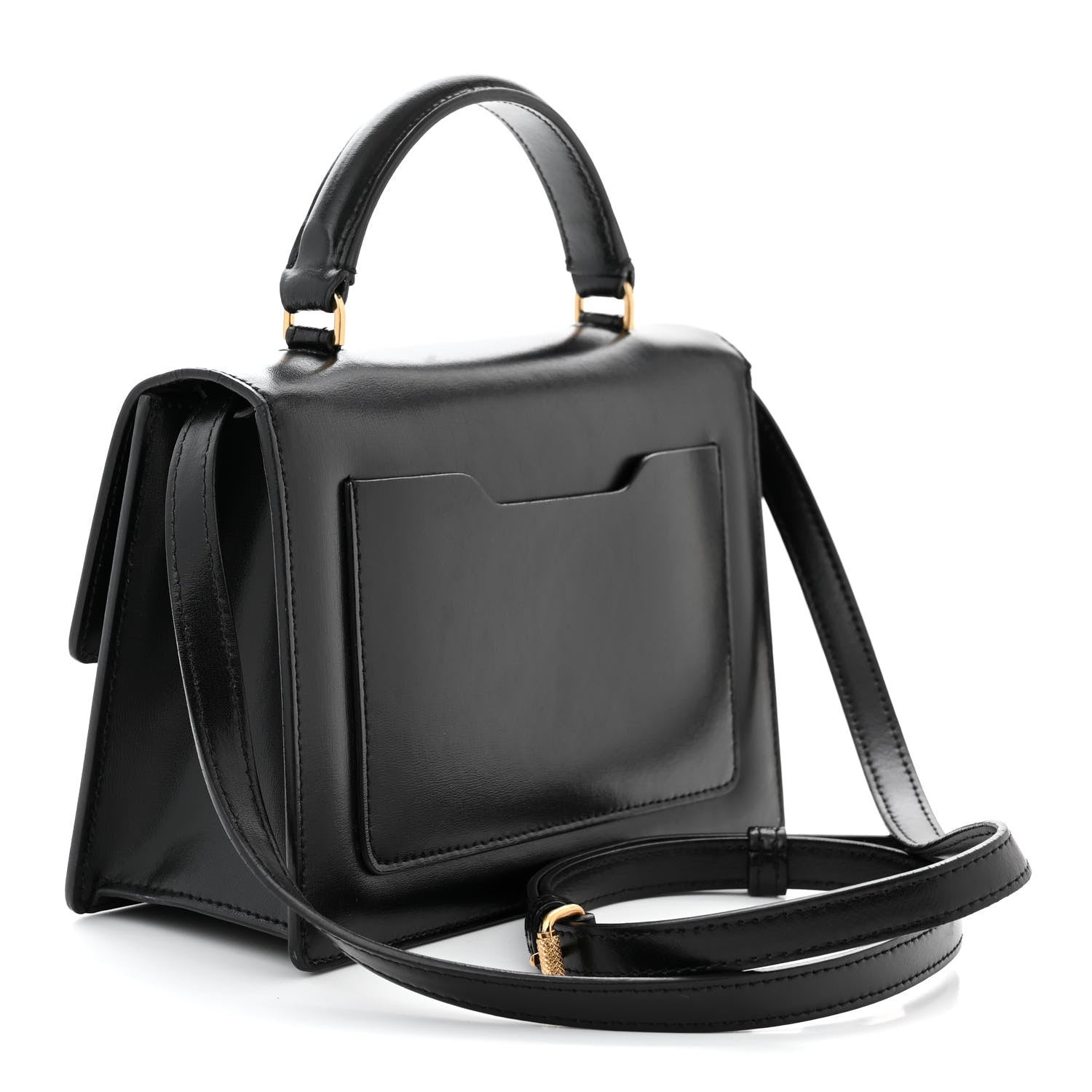 Off-White Calfskin Jitney 1.4 Top Handle Bag Black 3 of 13