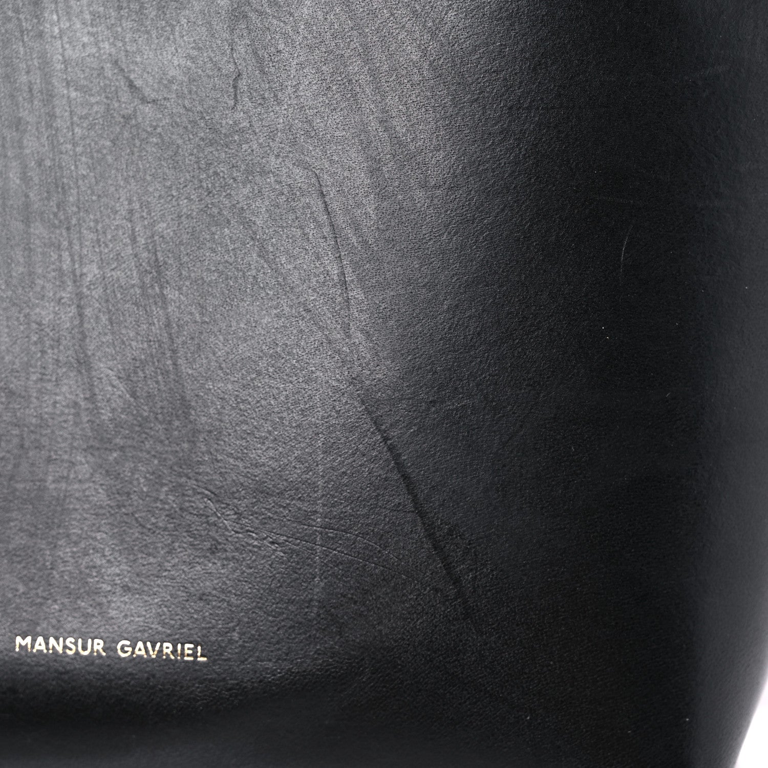 Mansur Gavriel Calfskin Mini Bucket Bag Black Flamma 20 of 24