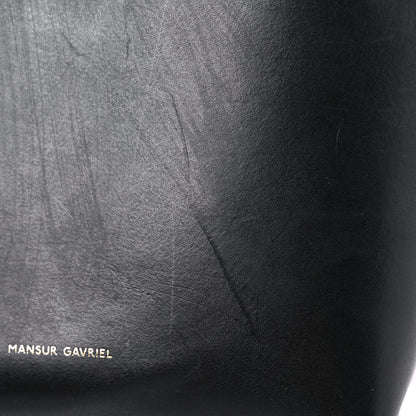 Mansur Gavriel Calfskin Mini Bucket Bag Black Flamma 20 of 24