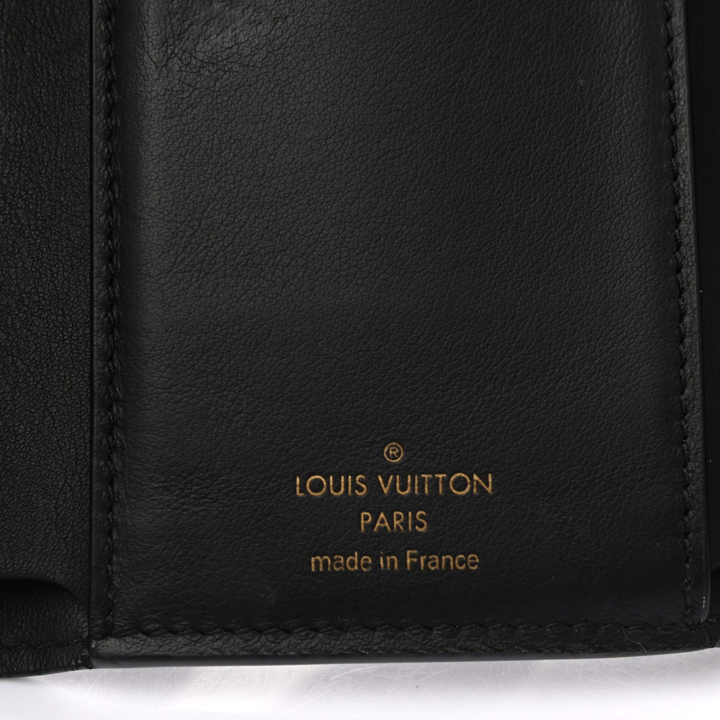 Taurillon Embellished Capucines Compact Wallet Black