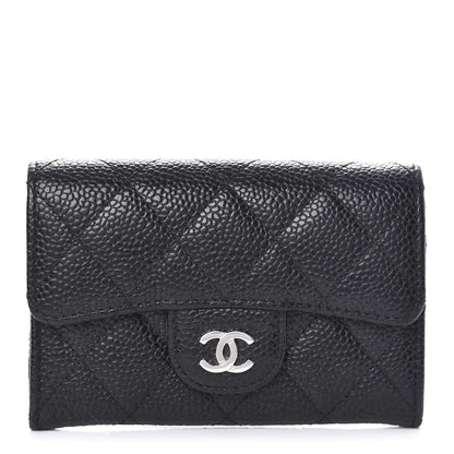 Chanel Caviar Quilted Flap Card Holder Black 1 of 8