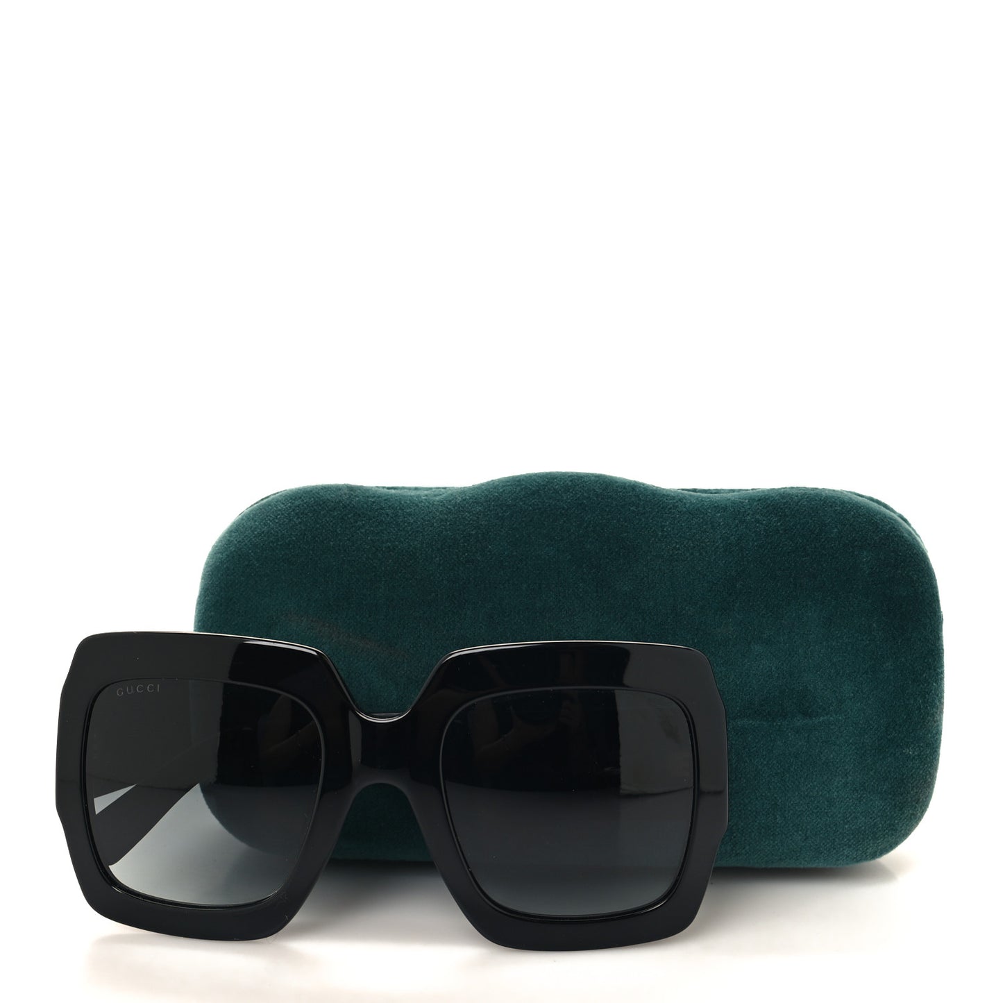 Square Frame GG0102S Sunglasses Glitter Black