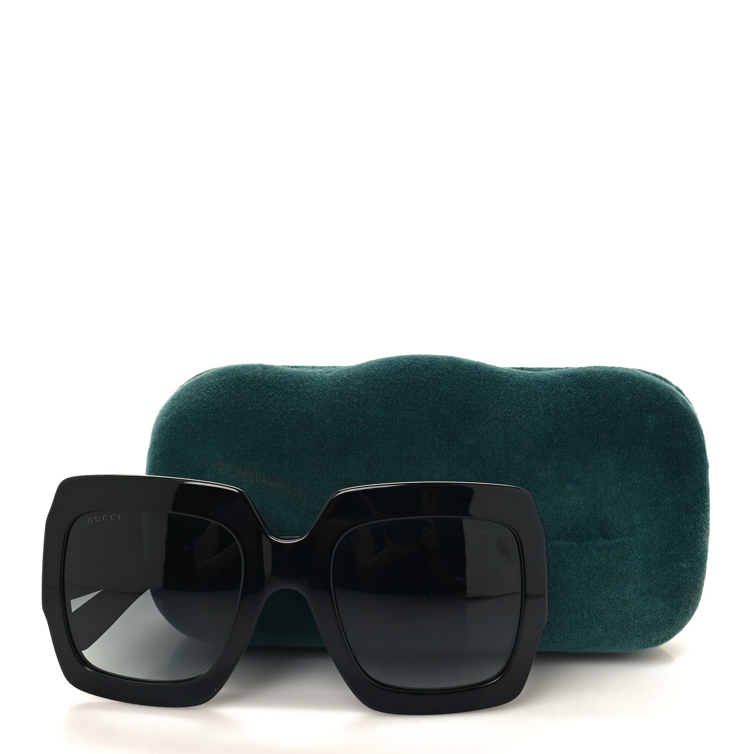 Gucci Square Frame GG0102S Sunglasses Glitter Black 8 of 8