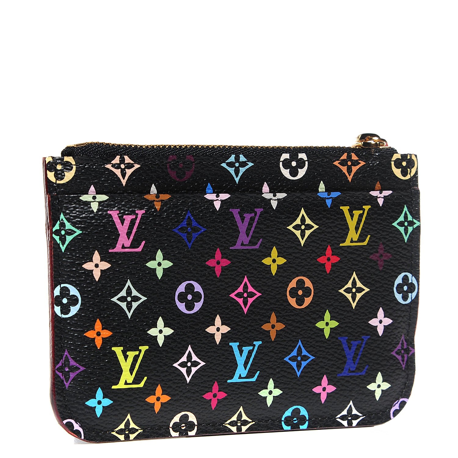 Louis Vuitton Monogram Multicolor Key Pouch Black Grenade 4 of 16