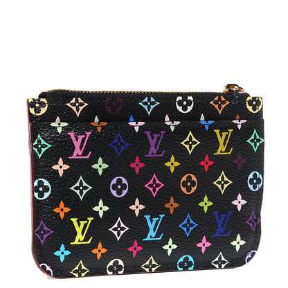 Louis Vuitton Monogram Multicolor Key Pouch Black Grenade 4 of 16