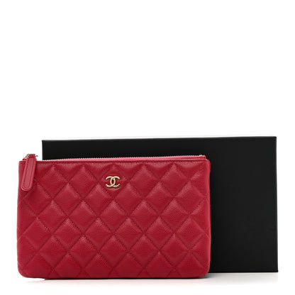 Chanel Caviar Quilted Small Zipped Pouch Pink 8 of 9