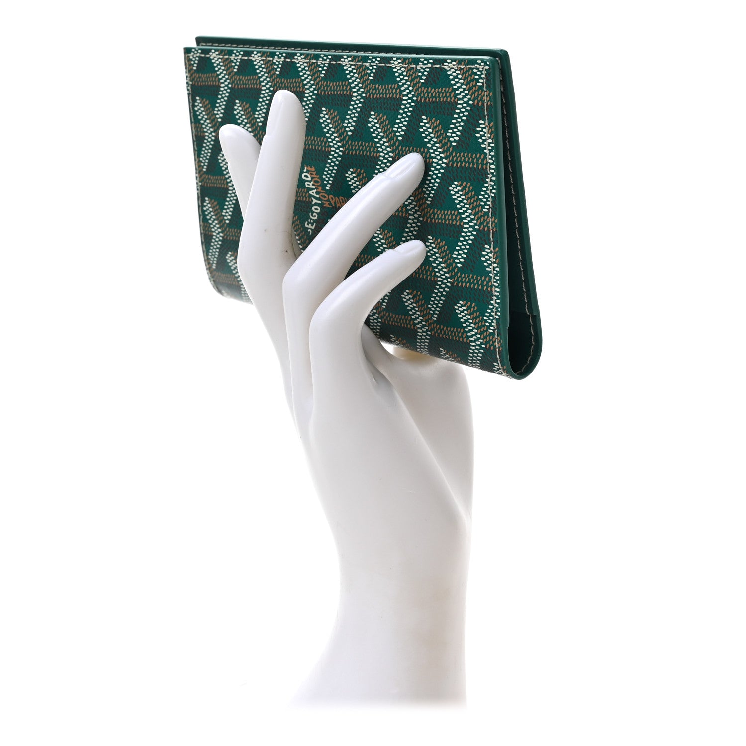Goyard Goyardine Passport Wallet Green 2 of 6