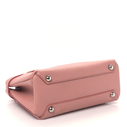 Burberry Grainy Calfskin House Check Small Banner Tote Dusty Rose 4 of 9