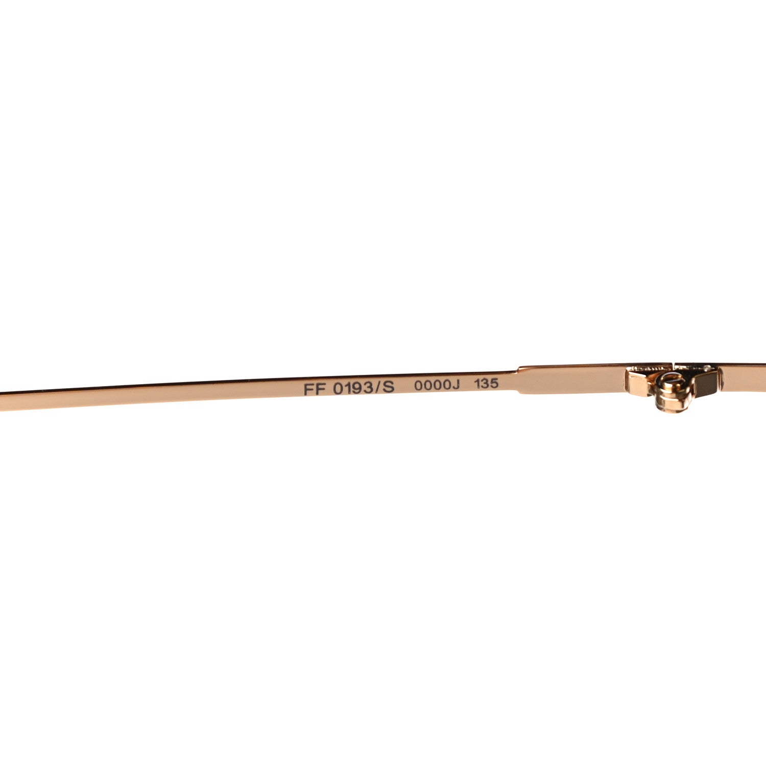 Fendi Metal Mirrored Eyeline Sunglasses FF 0193/S Matte Gold 6 of 7