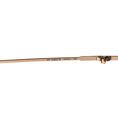Fendi Metal Mirrored Eyeline Sunglasses FF 0193/S Matte Gold 6 of 7