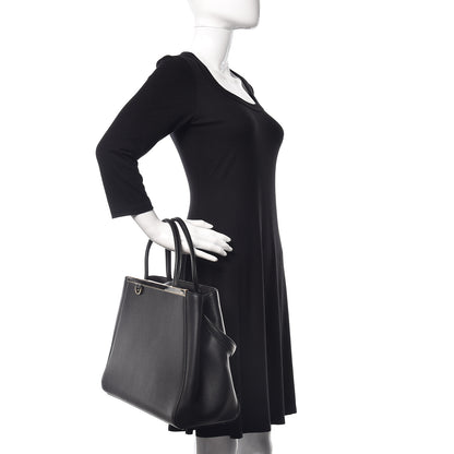 Fendi Vitello Elite Regular 2Jours Tote Black 3 of 12