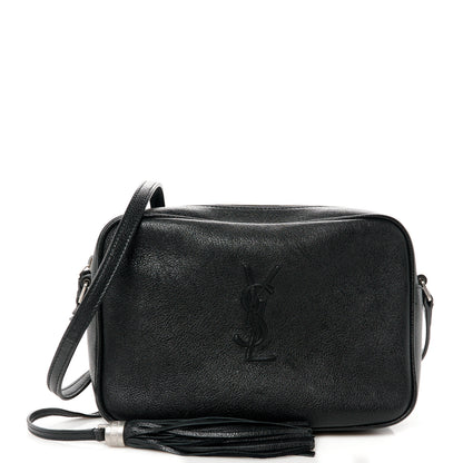 Saint Laurent Lambskin Monogram Small Lou Camera Bag Black 1 of 12
