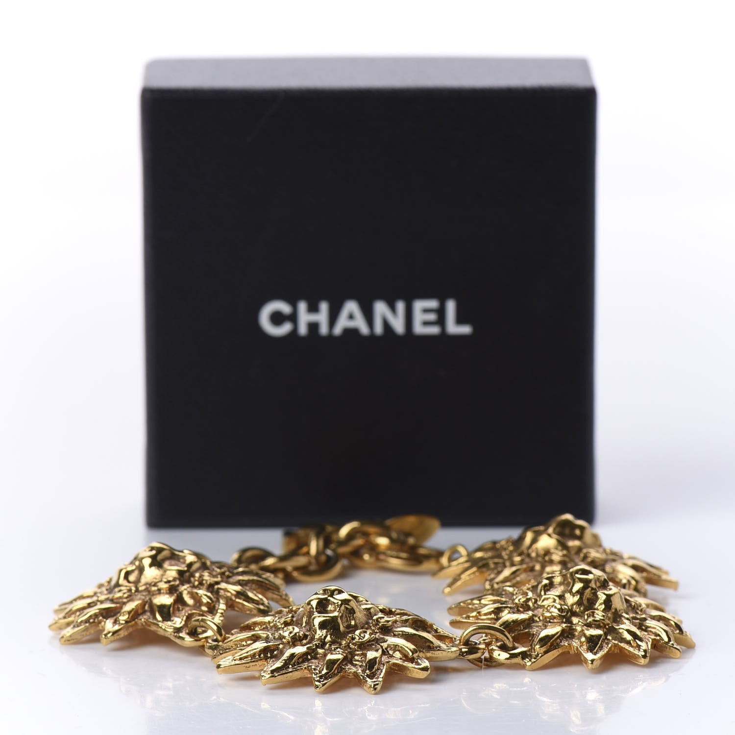 Chanel Leo Lion Sun Medallion Bracelet Gold 5 of 5