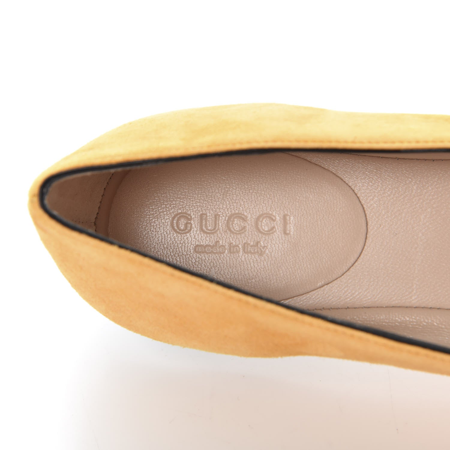 Gucci Kid Scamosciato GG Marmont Fringe Flats 35.5 Crystal Copper 7 of 10