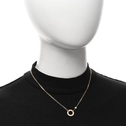 Cartier 18K Yellow Gold 2 Diamond LOVE Necklace 2 of 5