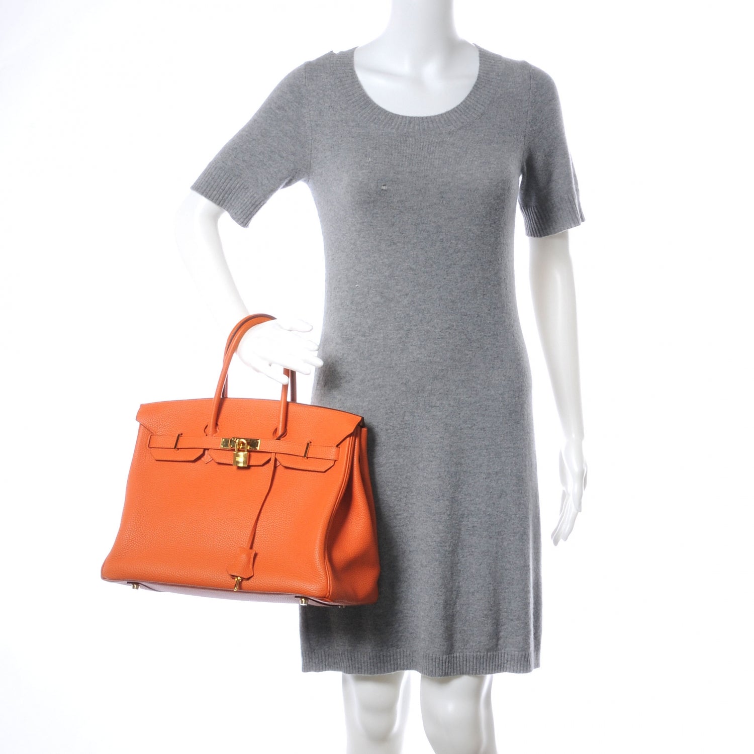 Hermes Togo Birkin 35 Orange 2 of 10
