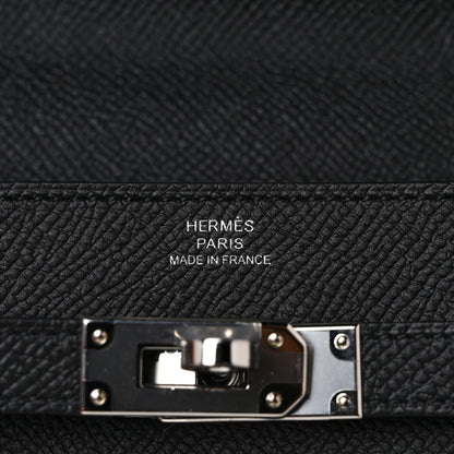 Hermes Epsom Kelly Wallet To Go Black 6 of 9