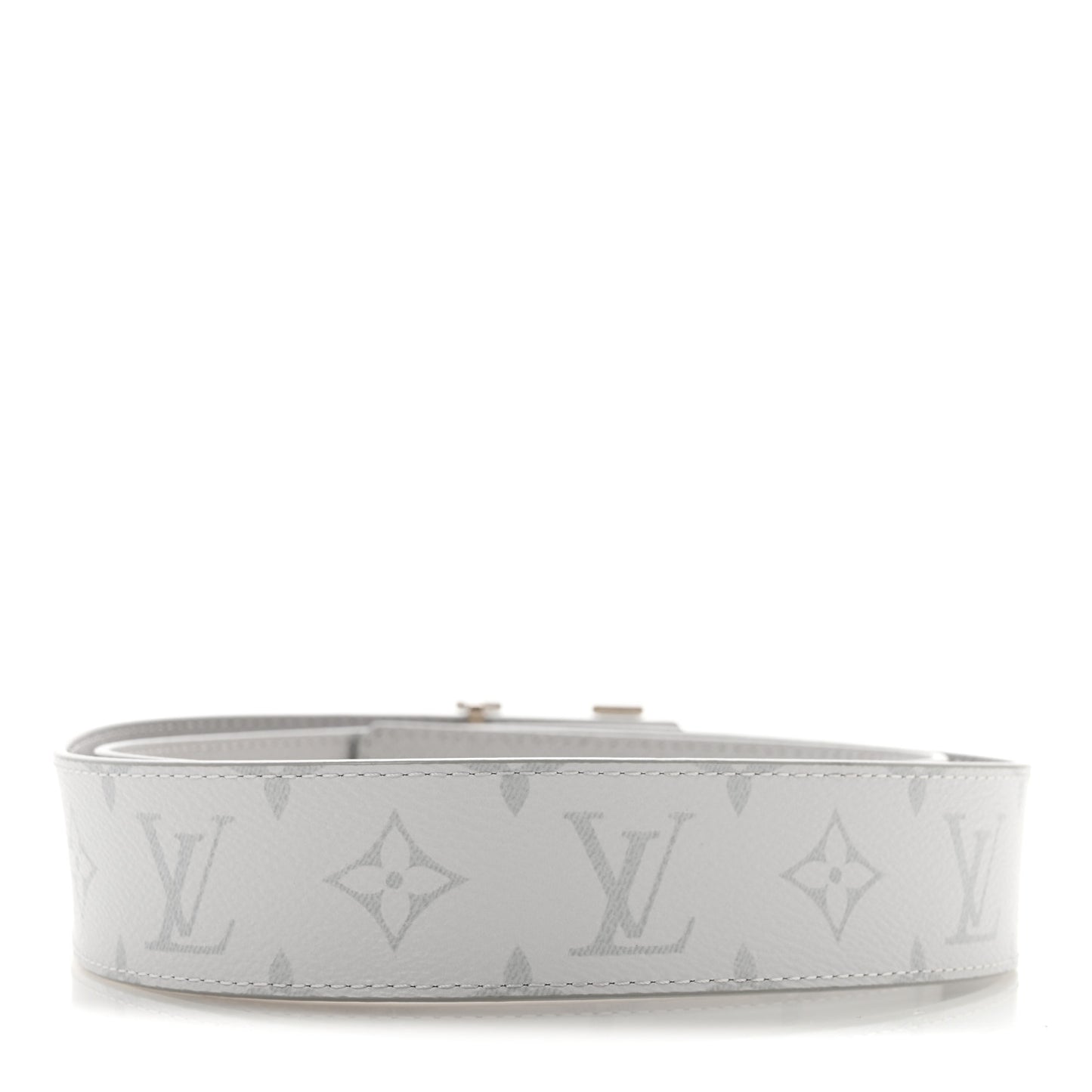 Taiga Monogram 40mm LV Initiales Belt 100 40 White