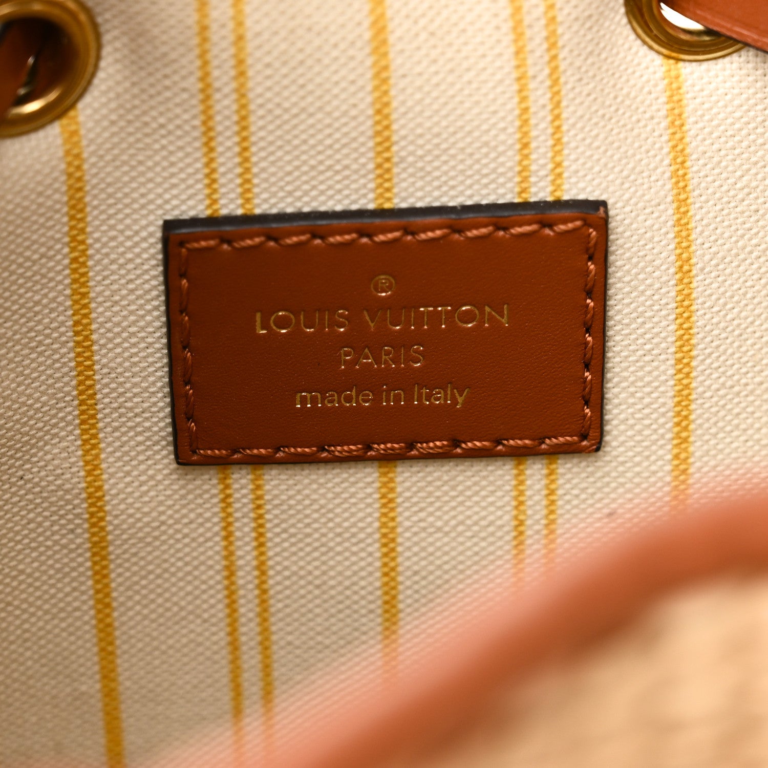 Louis Vuitton Raffia Calfskin Monogram Neonoe MM Tan 6 of 9