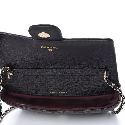 Chanel Caviar Quilted Glasses Case With Chain Black 5 of 12