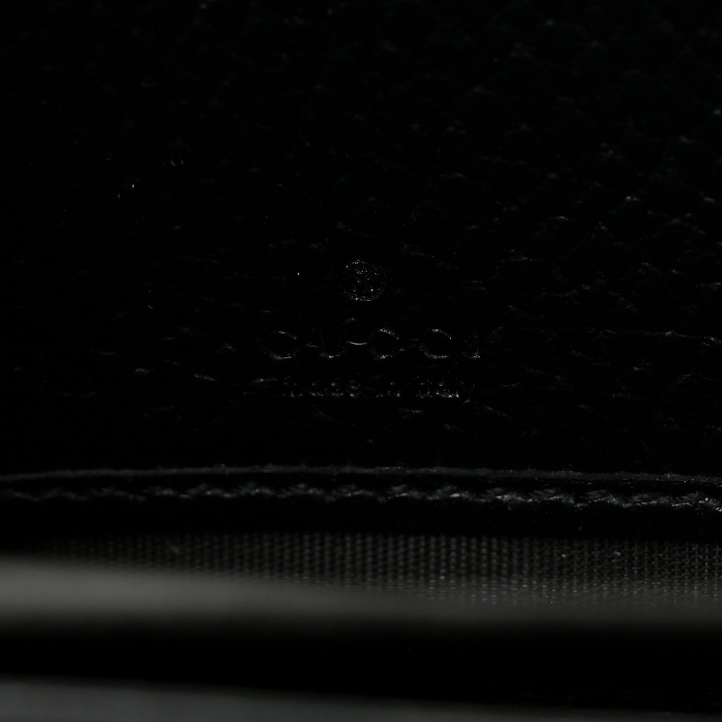 Dollar Calfskin GG Supreme Monogram GG Marmont Zip Around Wallet Black Beige Ebony