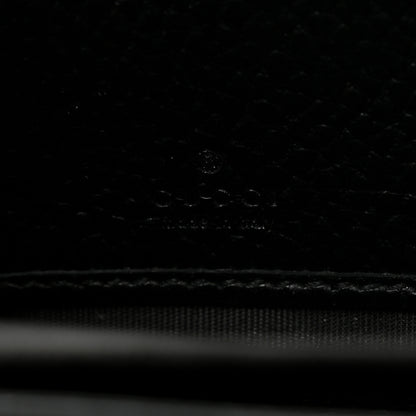 Gucci Dollar Calfskin GG Supreme Monogram GG Marmont Zip Around Wallet Black Beige Ebony 6 of 7