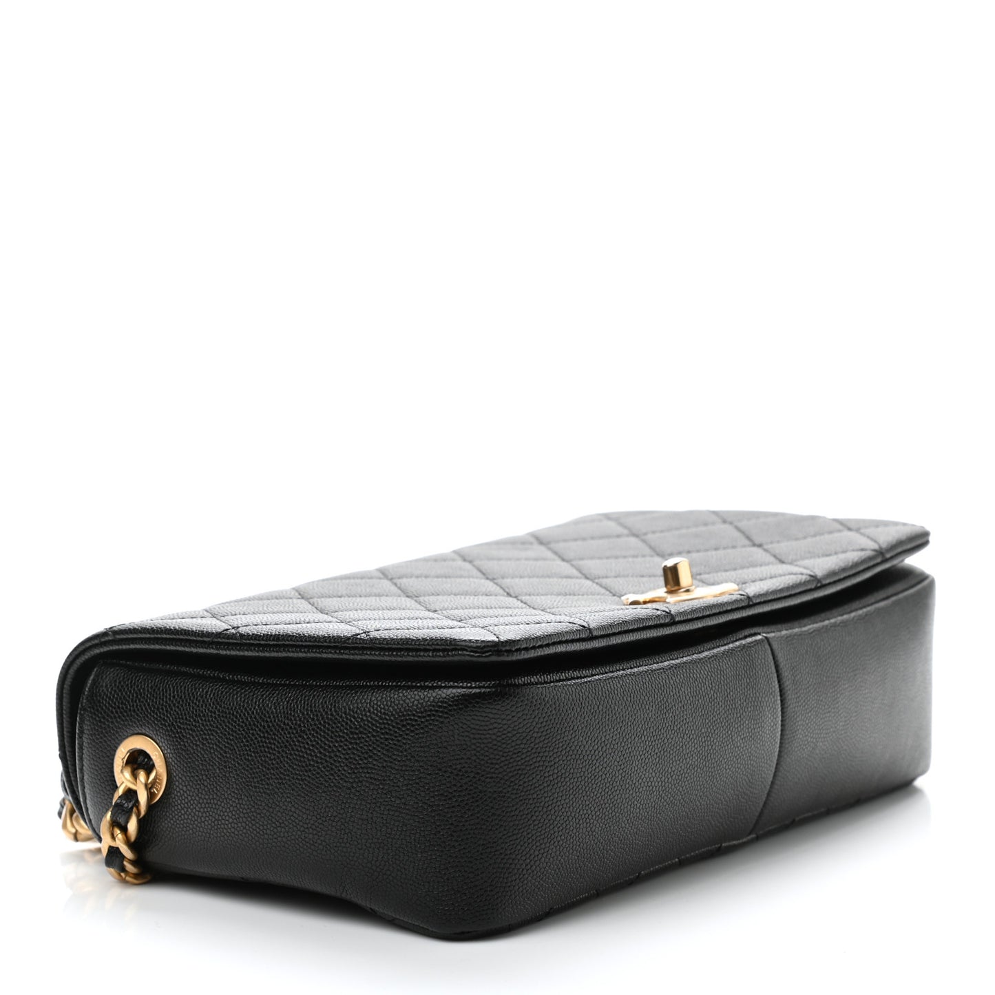 Caviar Quilted Medium Fashion Therapy Flap Bag Black