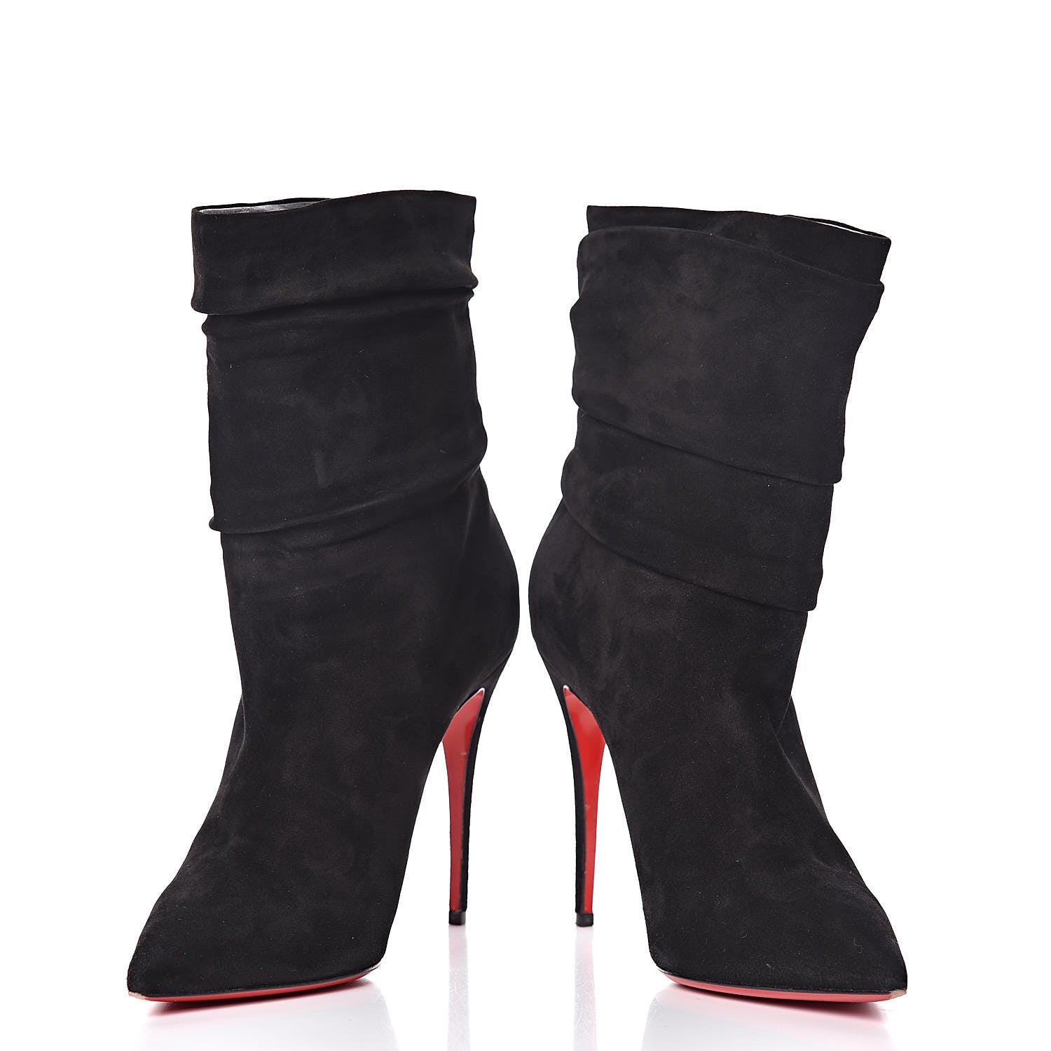 Christian Louboutin Veau Velours Ishtar 100 Booties 38.5 Black 5 of 11