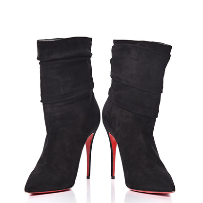 Christian Louboutin Veau Velours Ishtar 100 Booties 38.5 Black 5 of 11