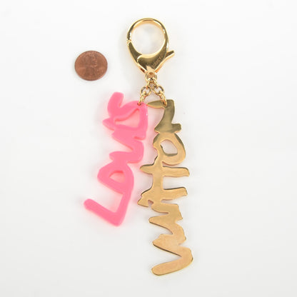 Louis Vuitton Graffiti Bag Charm Pink 2 of 3