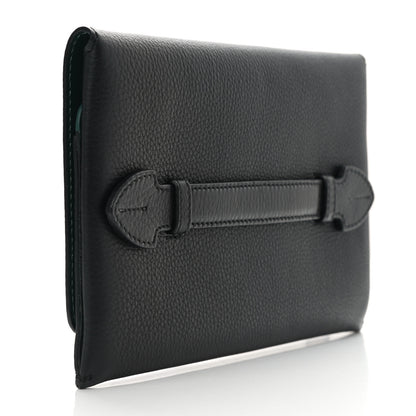 Burberry Grained Calfskin Continental Flap Wallet Black 3 of 7