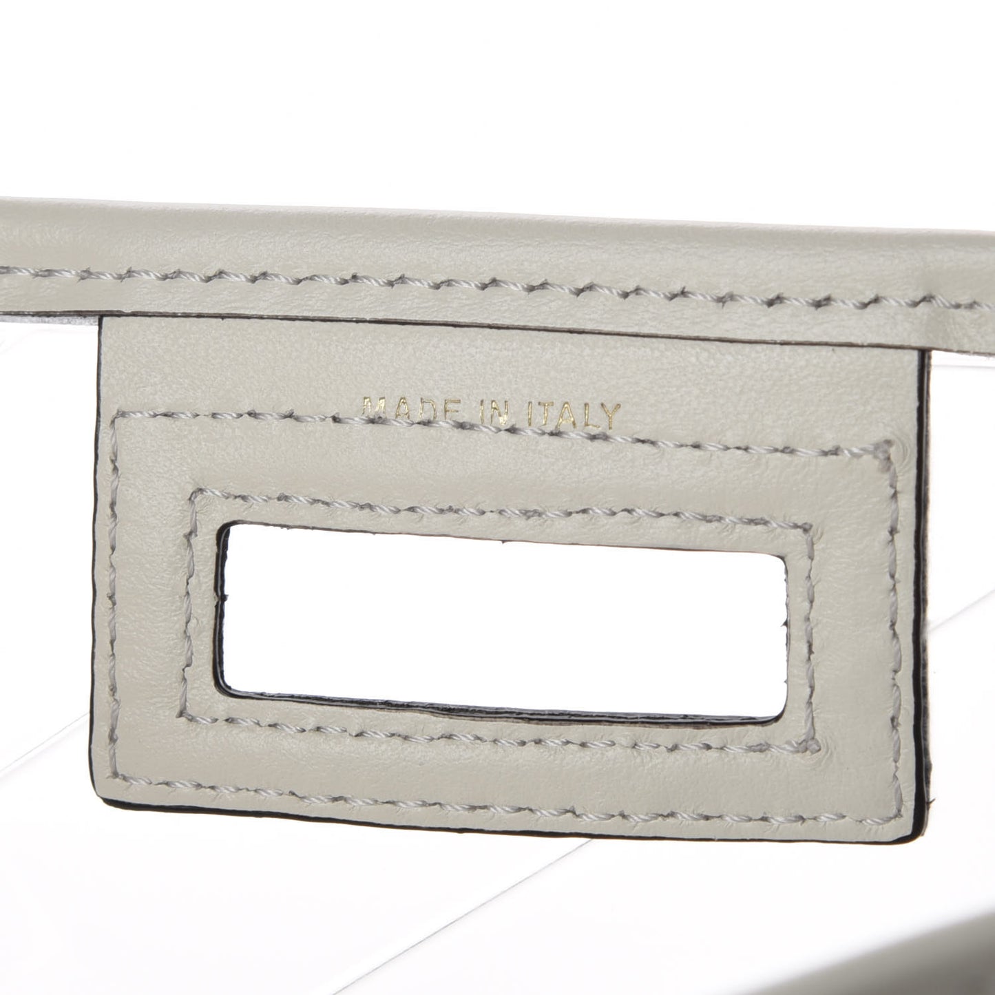TPU Vitello Grace Pequin Pocket Medium Peekaboo Defender White