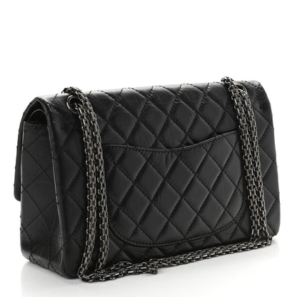 Chanel Aged Calfskin Quilted 2.55 Reissue 226 Flap Black 3 of 9