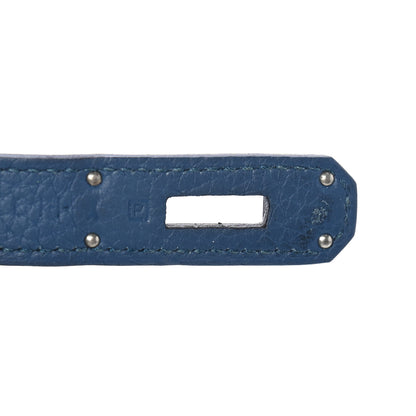 Hermes Taurillon Clemence Birkin 35 Bleu Thalassa 7 of 10