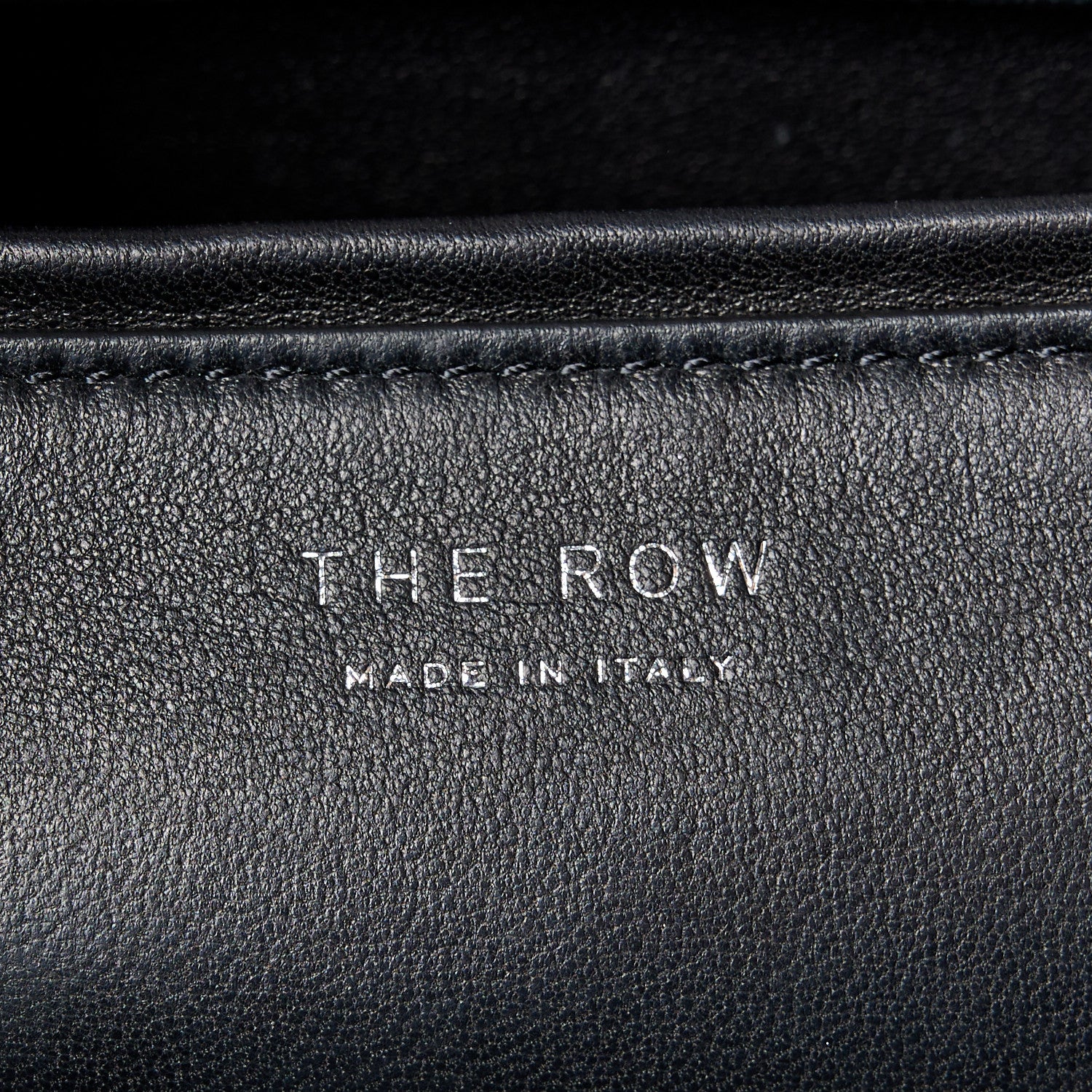 The Row Polished Saddle Calfskin E/W Top Handle Bag Black 7 of 11