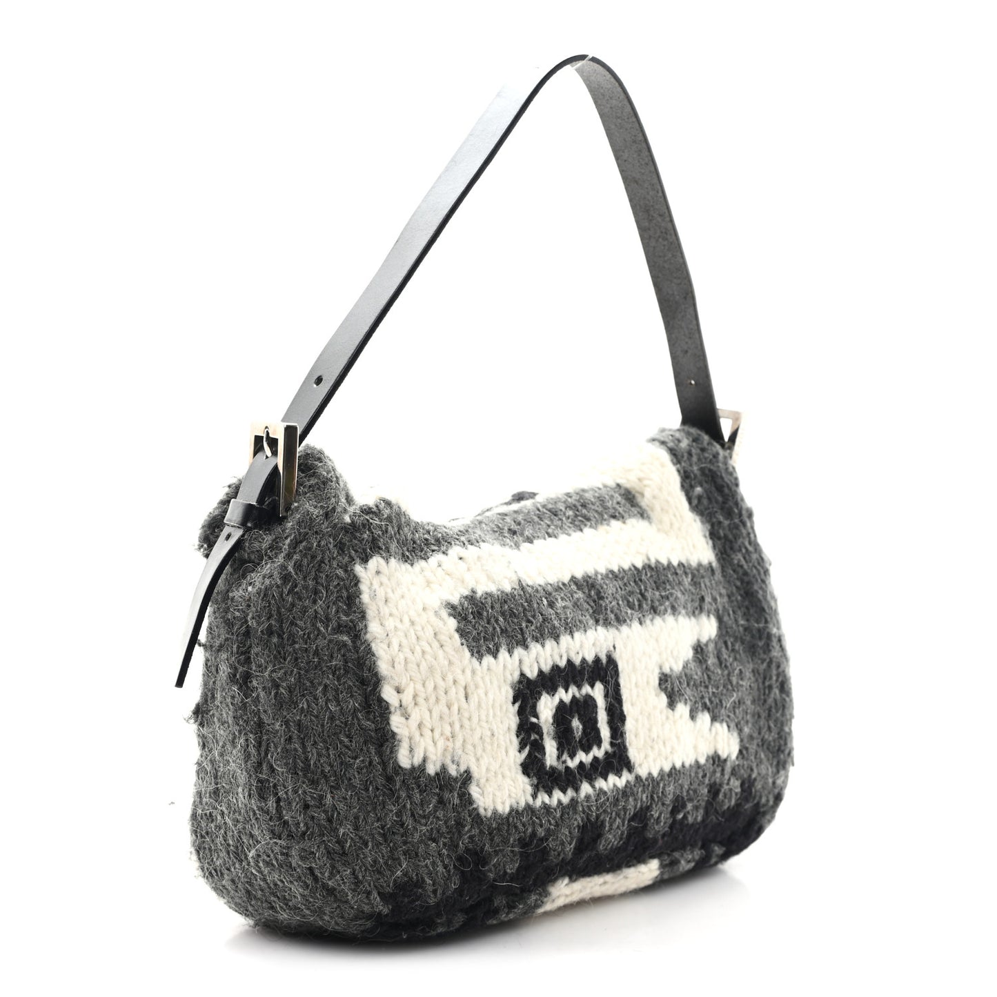 Wool Knit Baguette Grey